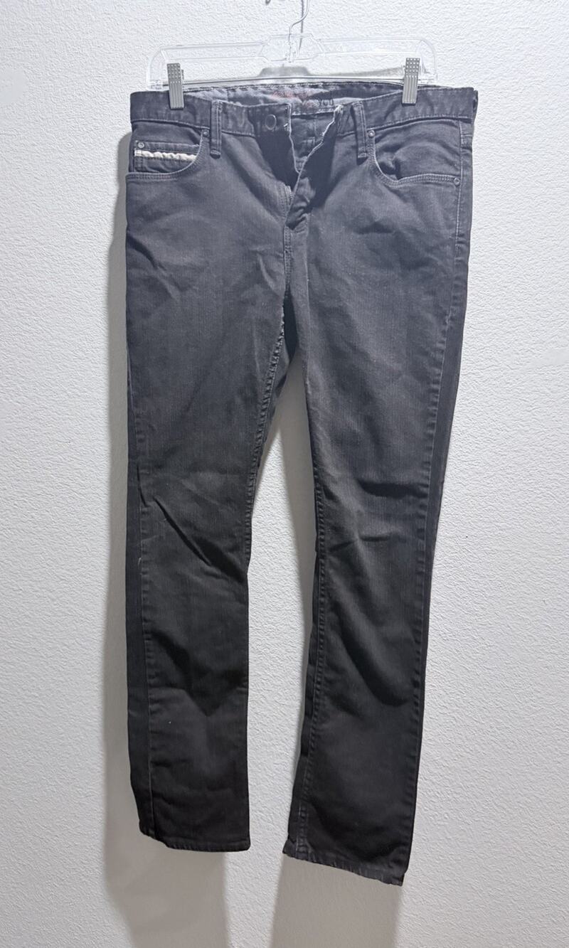Vans Black Men’s Jeans 30x30 Skater Streetwear Slim Straight Y2K Grunge